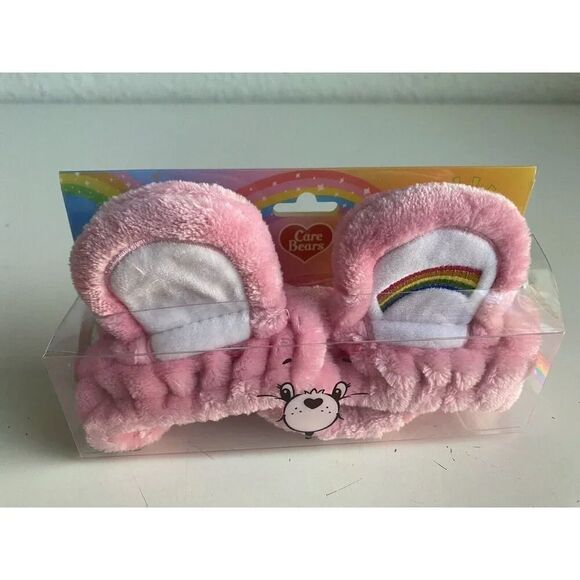 Care Bears Spa Headband Cheer Bear Pink With Rainbow Plush NEW - Picture 2 of 7
